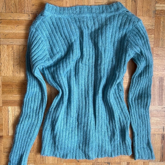 Baby Blue Knit Sweater - Picture 3 of 3
